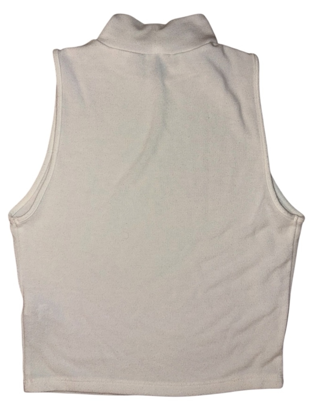 Forever 21 Sleeveless Turtleneck Crop Top - Cream - Picture 3 of 4